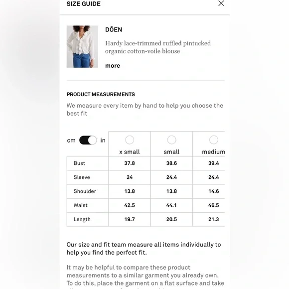 Doen Navy Plaid Ruffle Blouse - Picture 6 of 6